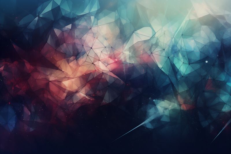 illustration background colours business night light star abstract banner wallpaper space. Generative AI.
