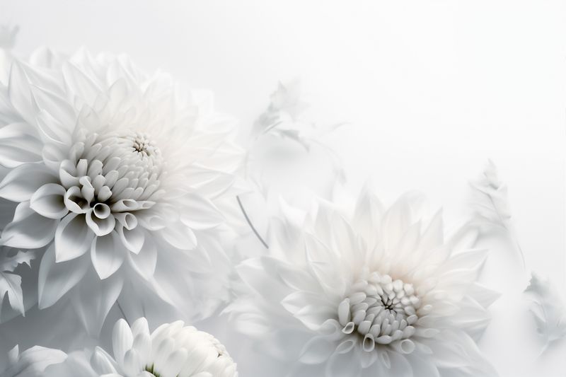 celebration wedding background beautiful nature flower floral blossom closeup spring white. Generative AI.