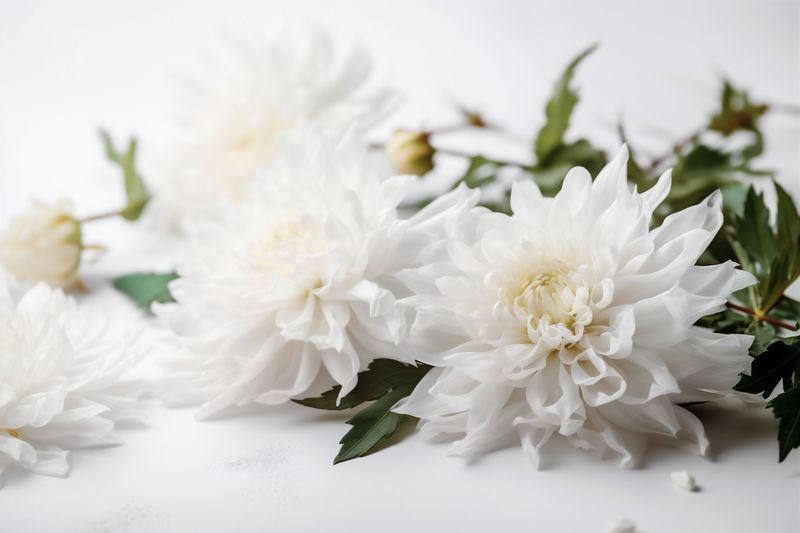 white flower beautiful wedding closeup background floral spring celebration blossom nature. Generative AI.