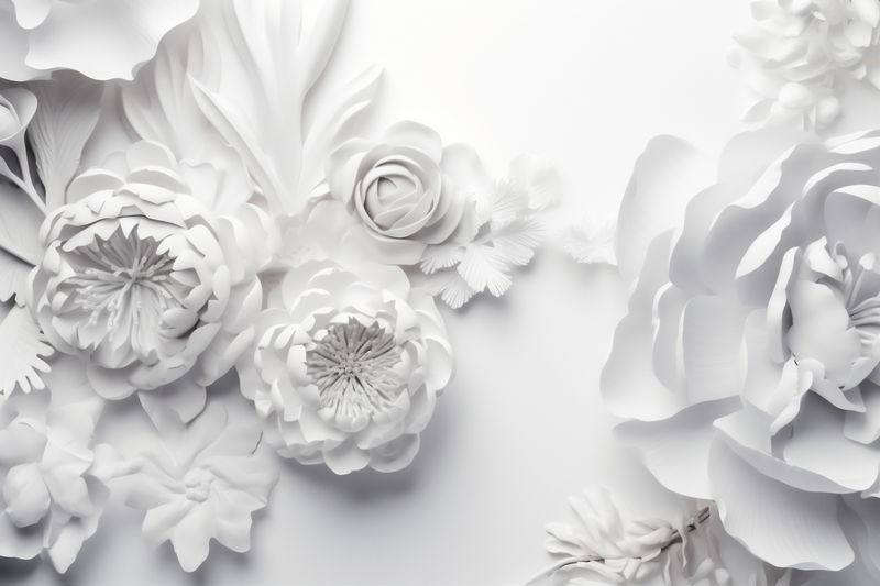 blossom beautiful flower romance nature wedding celebration spring floral background white. Generative AI.