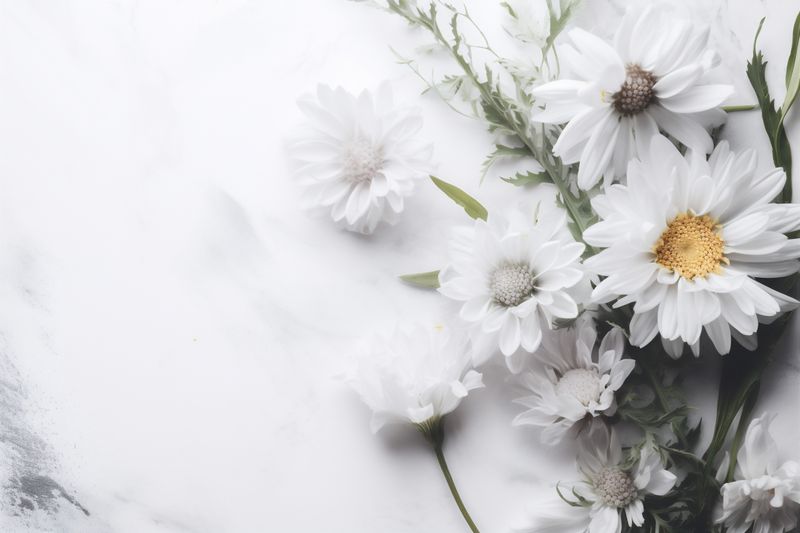 floral celebration wedding background rose spring blossom white nature flower beautiful. Generative AI.