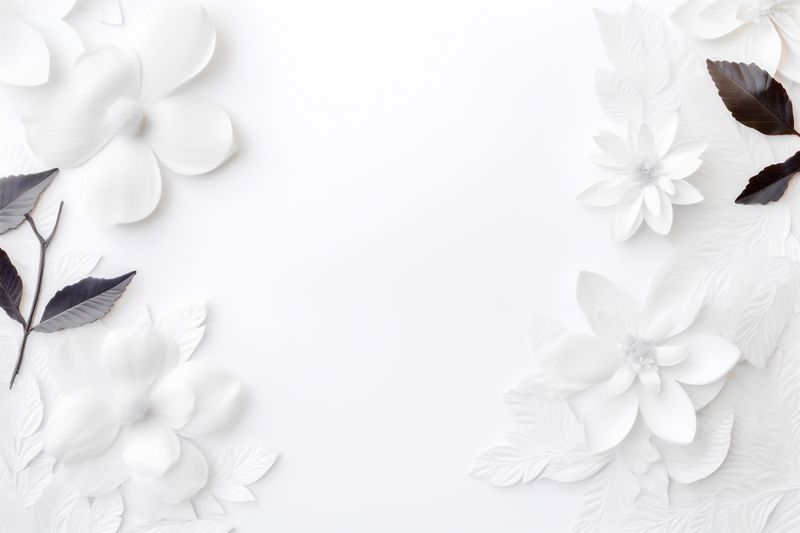 wedding nature beautiful flower romantic floral spring blossom celebration background white. Generative AI.