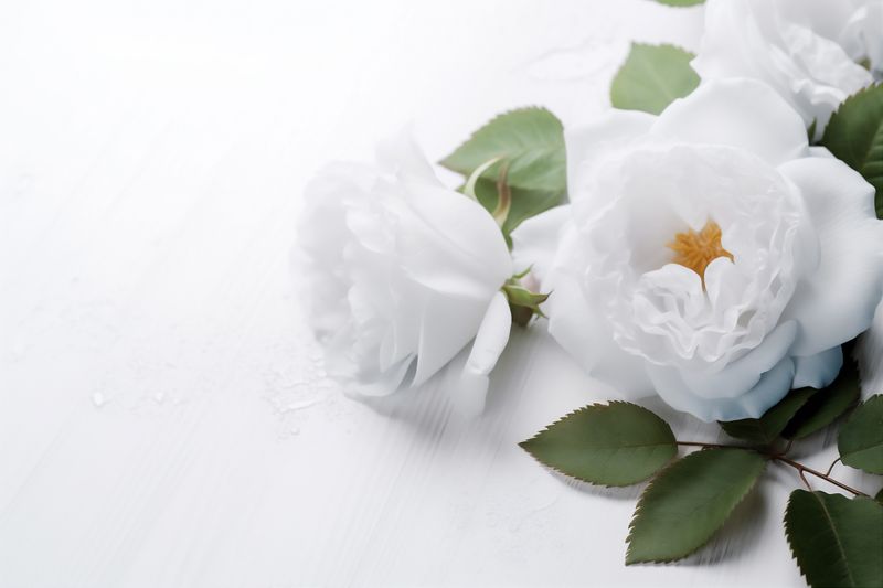 nature beautiful blossom celebration flower wedding spring white floral summer background. Generative AI.