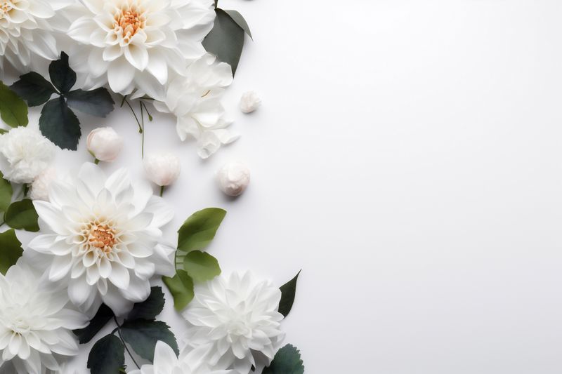 blossom celebration nature floral copy beautiful texture white space spring flower background. Generative AI.