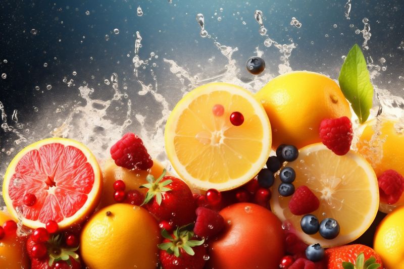 hookah smoke orange ice apple background fruit juice food grape nourishment. Generative AI.