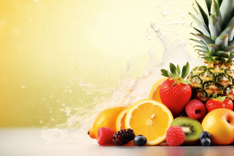 juice ice red hookah background orange food smoke fruit grape apple. Generative AI.