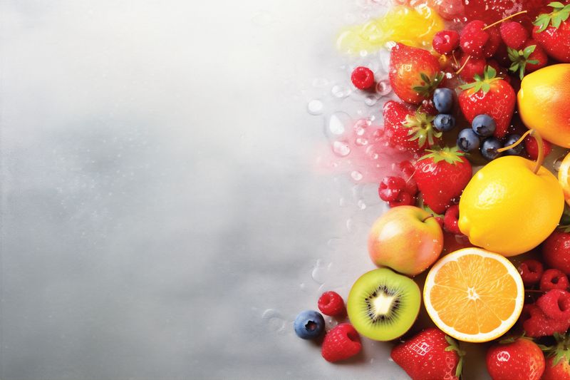 apple background grape juice smoke isolated hookah ice food fruit orange. Generative AI.