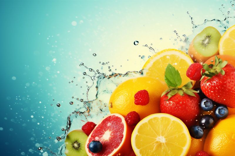 apple food hookah vape fruit background smoke ice grape orange juice. Generative AI.