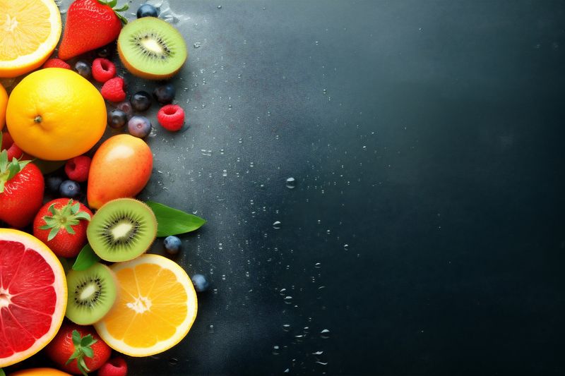 background apple fruit hookah food ice juice smoke orange grape vape. Generative AI.