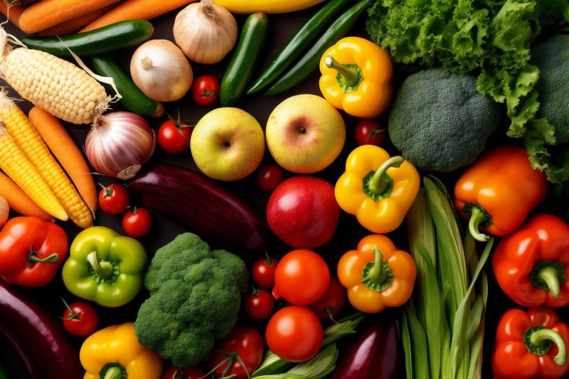 food broccoli ingredient background dark table vegetarian fresh cooking vegetable healthy. Generative AI.