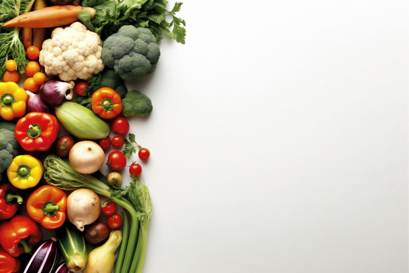 white green fruit pepper background vegetarian tomato healthy isolated food vegetable. Generative AI.