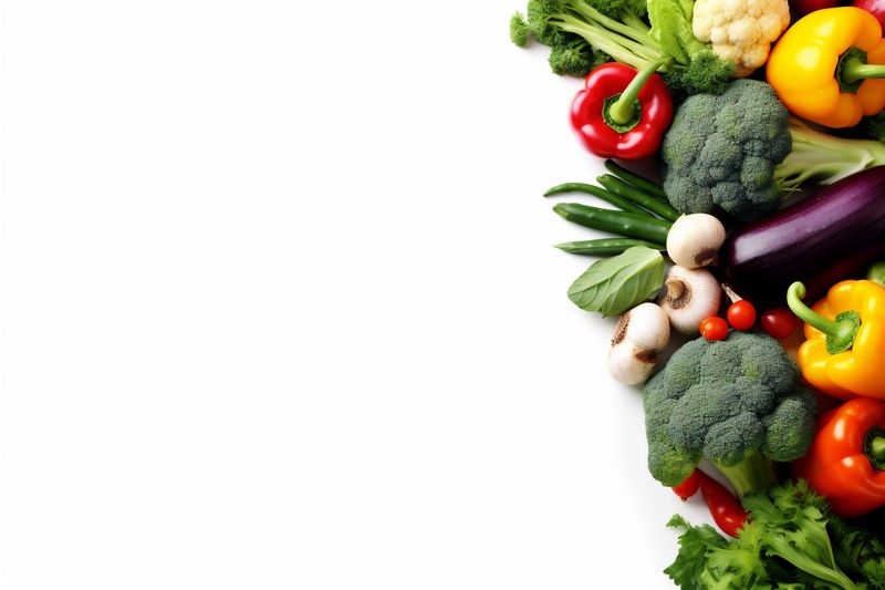 background tomato isolated vegetarian healthy food white green fruit fresh vegetable. Generative AI.