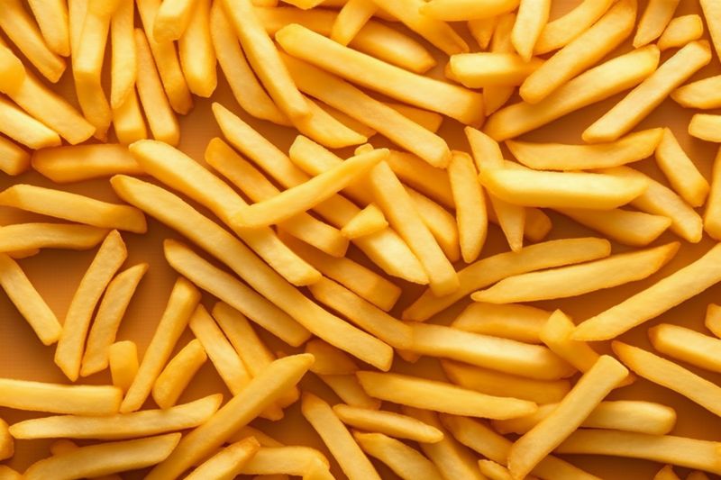 meal tasty fat snack food fry french background chip potato dark. Generative AI.