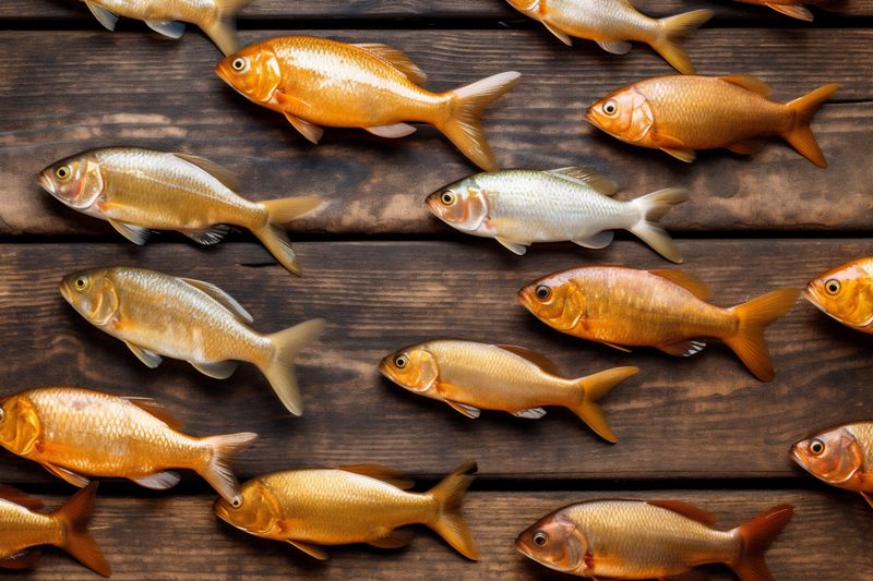 food raw smoked fish healthy seafood meal rosemary background dinner fresh. Generative AI.