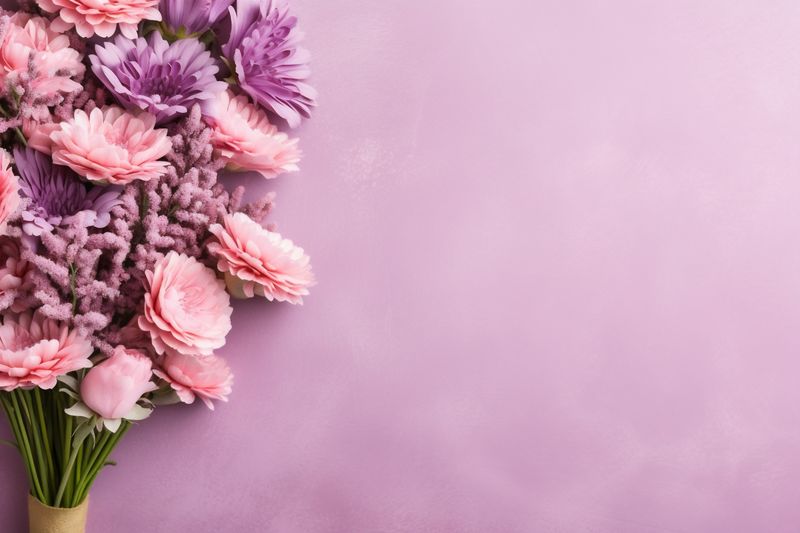 background wedding flower leaf bouquet valentine pastel nature pink floral blossom. Generative AI.