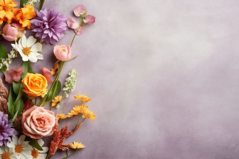 background space valentine nature pink floral for bouquet blossom wedding leaf flower text. Generative AI.