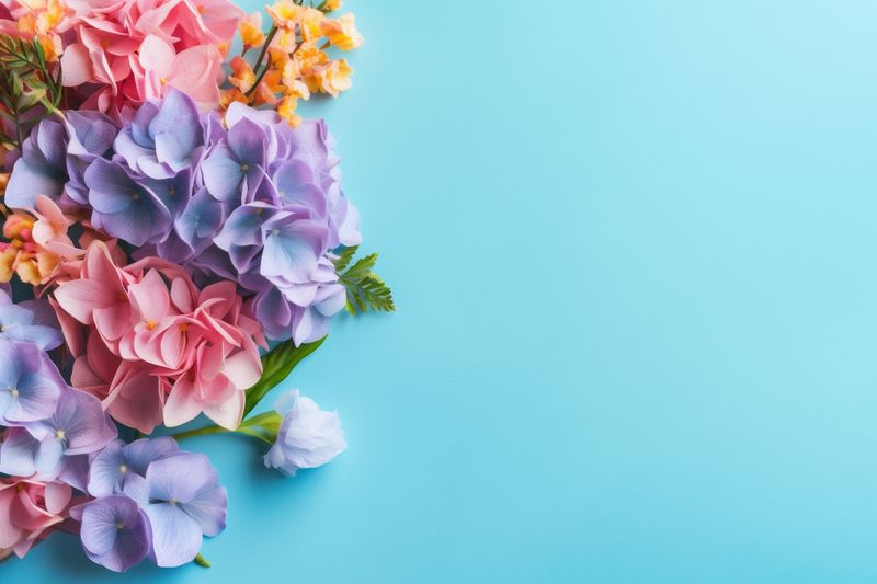 wedding pink nature flower love bouquet valentine leaf floral background blossom. Generative AI.