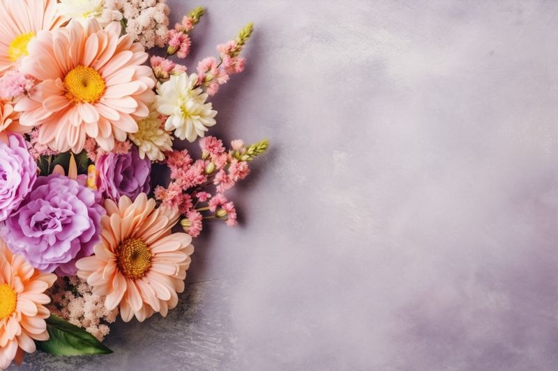 flower nature beauty background wedding valentine blossom leaf floral bouquet pink. Generative AI.