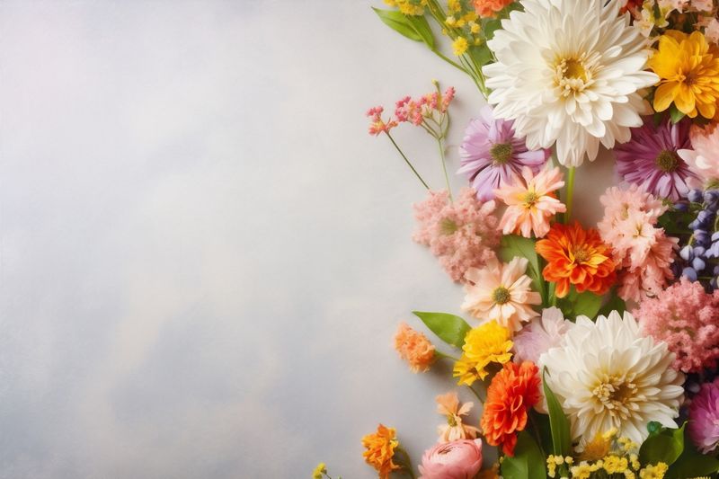 leaf nature floral blossom valentine pink background flower plant wedding bouquet. Generative AI.