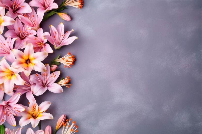 floral bouquet wedding flower background nature wallpaper leaf valentine pink blossom. Generative AI.