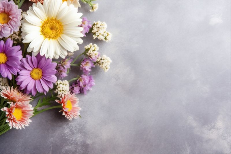 leaf flower nature floral pink color bouquet blossom wedding valentine background. Generative AI.