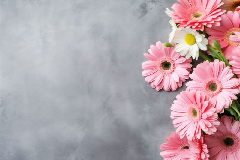 background bouquet green blossom pink valentine nature flower floral leaf wedding. Generative AI.