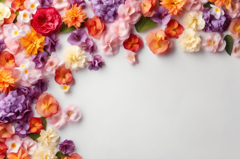 leaf wedding bouquet blossom pink nature holiday floral flower background valentine. Generative AI.