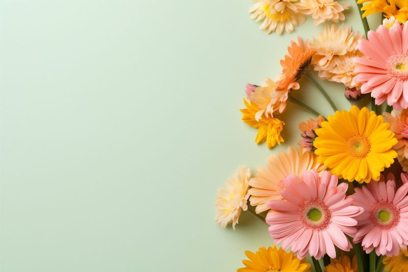 nature background flower bouquet bright wedding blossom pink leaf floral valentine. Generative AI.