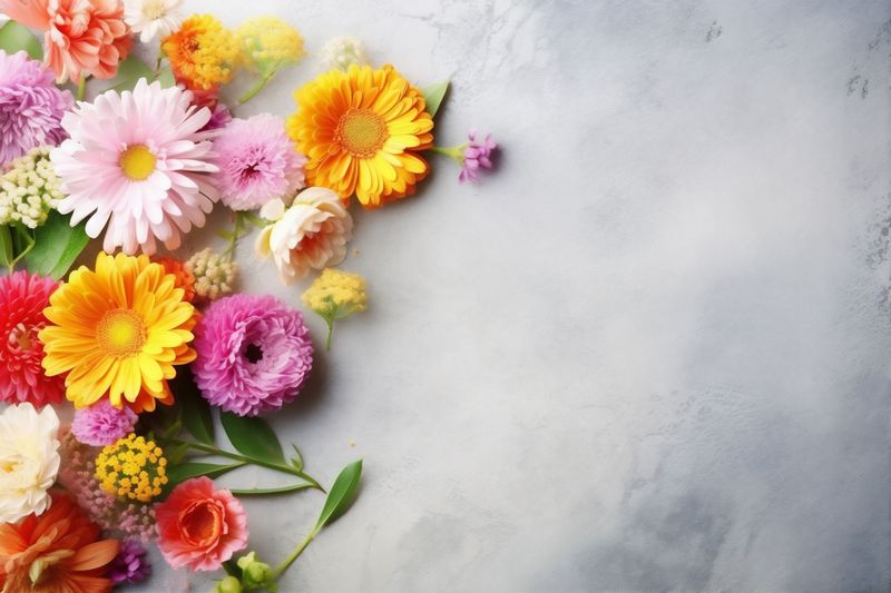 floral valentine color bouquet wedding nature blossom flower pink background leaf. Generative AI.