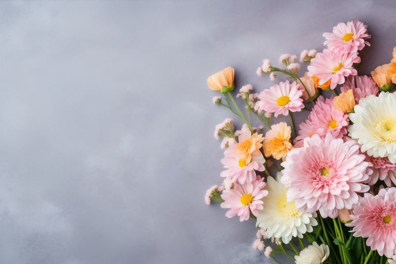 background leaf nature wedding floral bouquet bud valentine pink blossom flower. Generative AI.