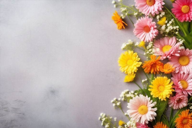 nature flower wedding pink background valentine bud leaf floral blossom bouquet. Generative AI.