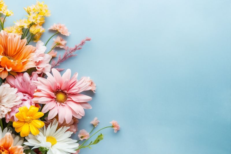 wedding leaf nature floral flower petal pink blossom background bouquet valentine. Generative AI.