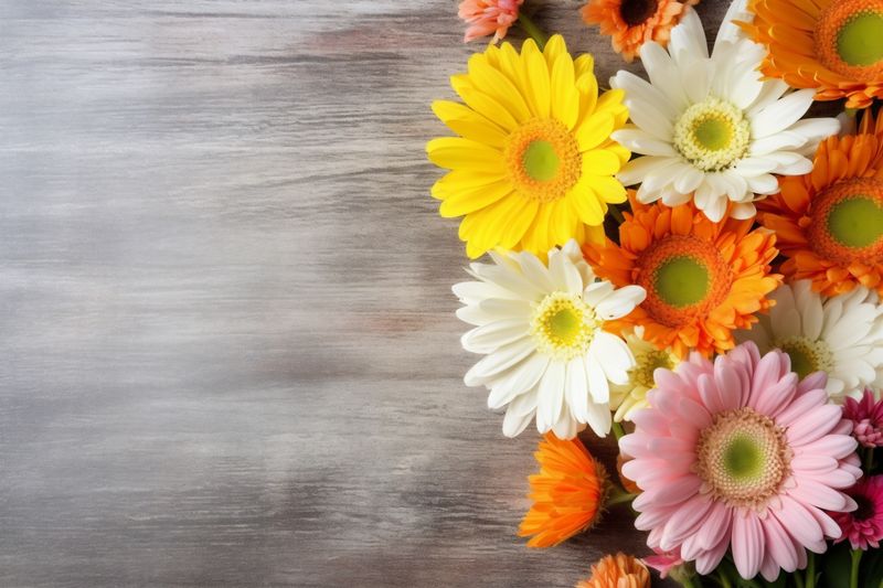 floral bouquet flower nature white valentine leaf wedding blossom pink background. Generative AI.