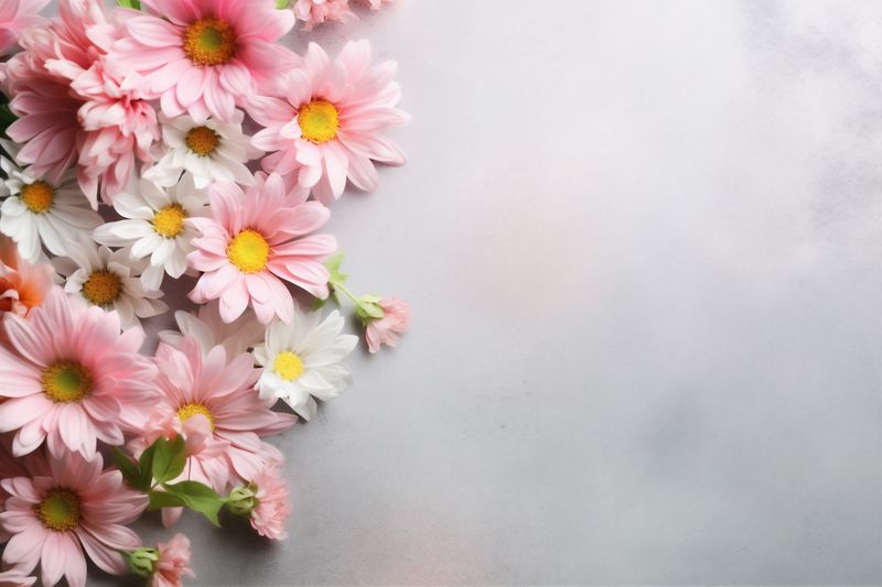 romantic flower wedding pink floral bouquet leaf valentine background blossom nature. Generative AI.