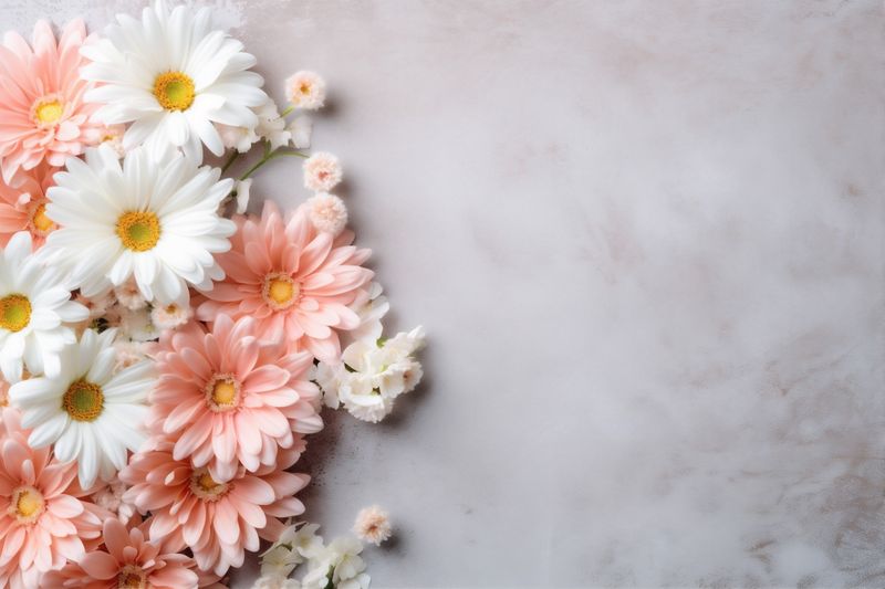 plant flower pink wedding leaf floral nature bouquet blossom background valentine. Generative AI.