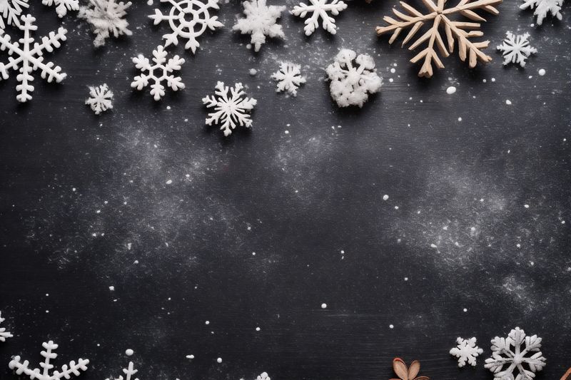 decoration christmas gold year new background tree christmas merry snowflakes card holiday. Generative AI.
