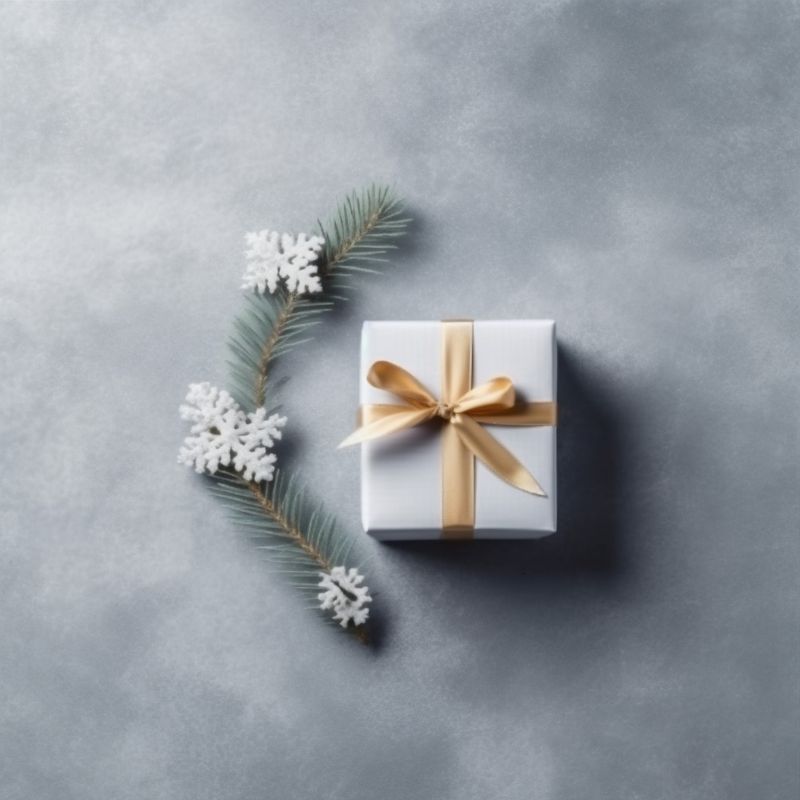 background card celebration new tree year gold decoration christmas holiday snowflakes christmas. Generative AI.