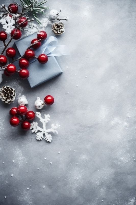 new year christmas christmas tree card decoration ball snowflakes holiday background gold. Generative AI.