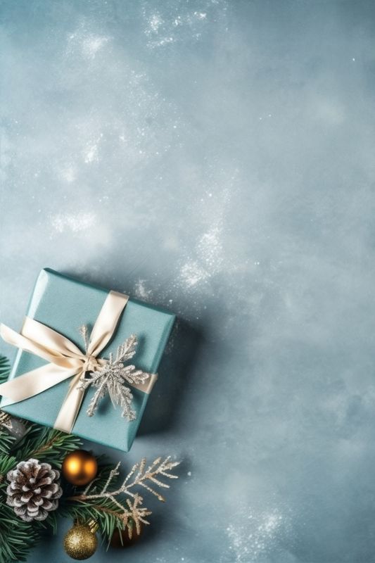 christmas decoration year background design card gold holiday tree snowflakes christmas new. Generative AI.