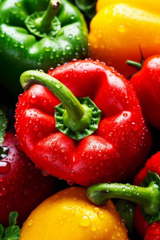 organic leaf healthy green drop close-up food background water vegetarian vegetable fresh. Generative AI.