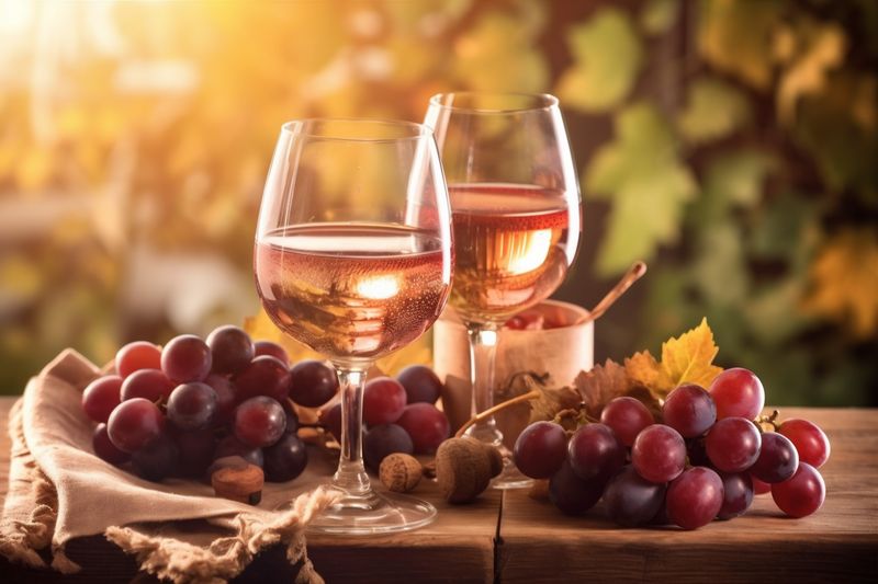 glass winery bottle drink background food alcohol restaurant grape beverage wine. Generative AI.