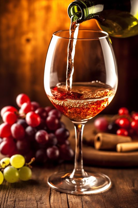 alcohol wine grape food beverage background drink bottle glass winery celebrate. Generative AI.