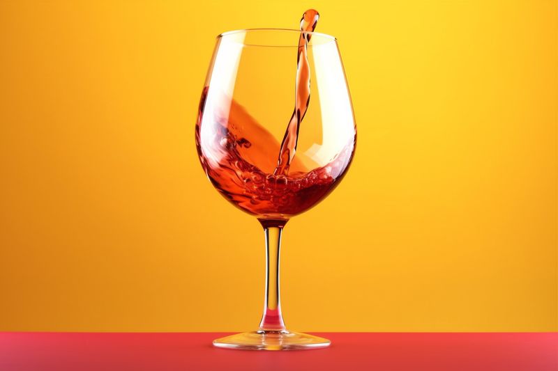 closeup gradient taste glass party wine drink red alcohol background liquid. Generative AI.