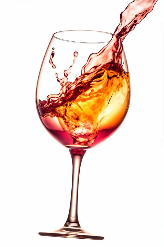 gradient drink wine closeup glass background party red wine liquid glass alcohol. Generative AI.