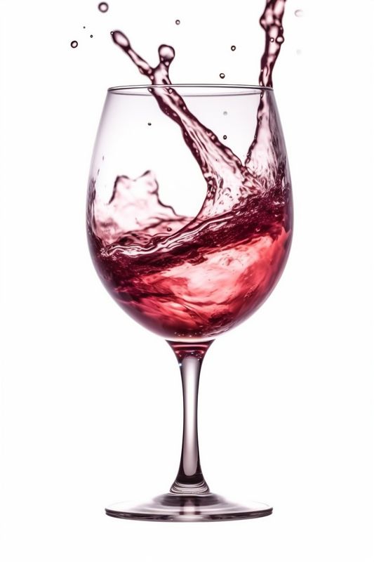 wine red drink party closeup alcohol background glass celebration gradient liquid. Generative AI.
