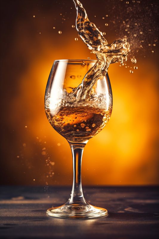 cold splash foam gradient background brewery beer alcohol bubble glass drink. Generative AI.