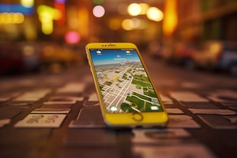 position gps map point direction travel navigation mobile location phone. Generative AI.