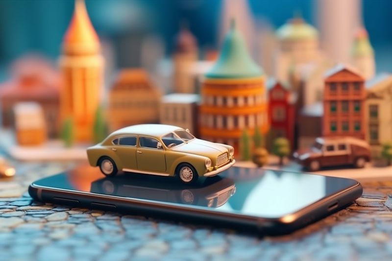 position point phone map mobile direction travel location navigation gps. Generative AI.