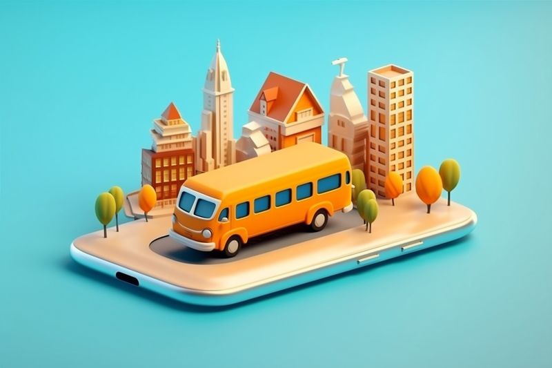 direction travel navigation location position point mobile gps map phone. Generative AI.