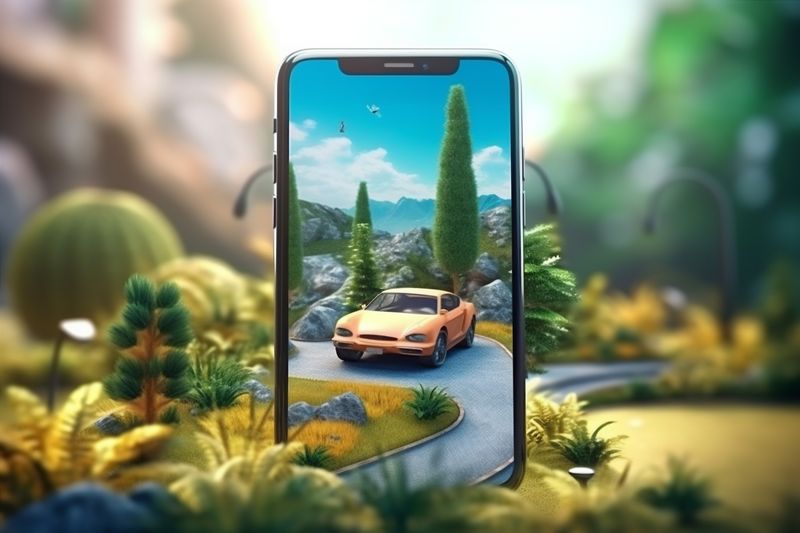 phone point location navigation position gps travel map mobile direction. Generative AI.